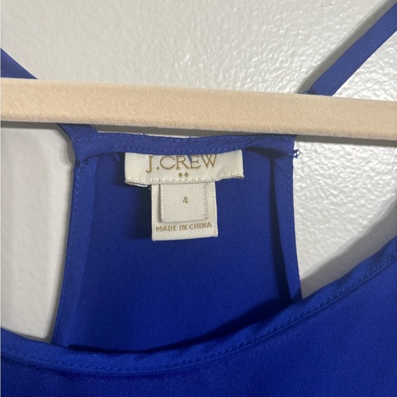 J. Crew Strappy Y-Back Camisole Tank | Royal Blue | 4 - Picture 2 of 5